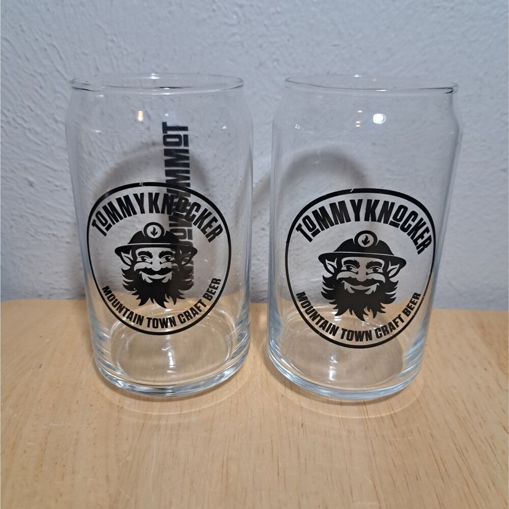 2 TommyKnockers Mountain Town Craft Beer Glasses